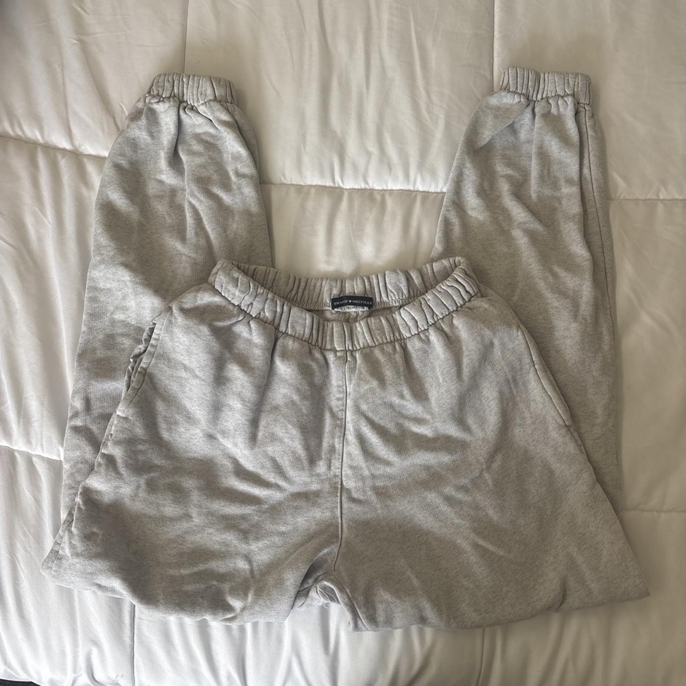 Brandy Melville Light Gray Sweat Joggers